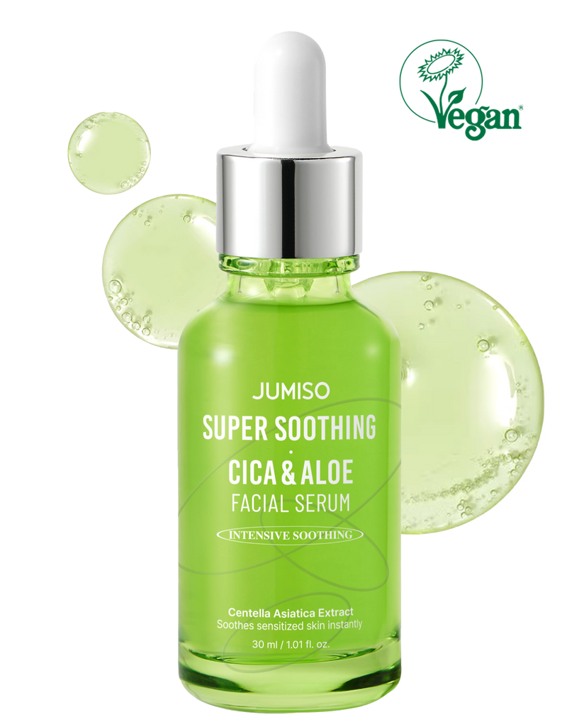 JUMISO Super Soothing Cica & Aloe Facial Serum,Calming & Revitalizing, Vegan Cica Serum, Aloe Serum - Koraya Beauty