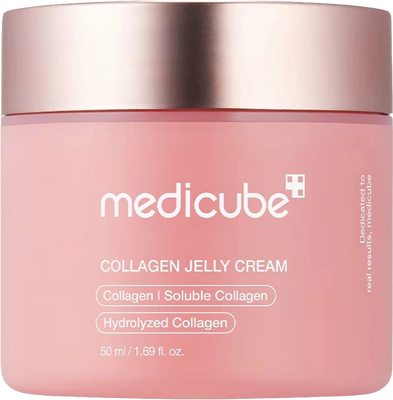 Collagen Jelly Cream, Niacinamide & Freeze, Dried Hydrolyzed Collagen, Boost Skin Barrier Hydration & Gives 24HR Glow & Firmer Looking Skin, No artificial color