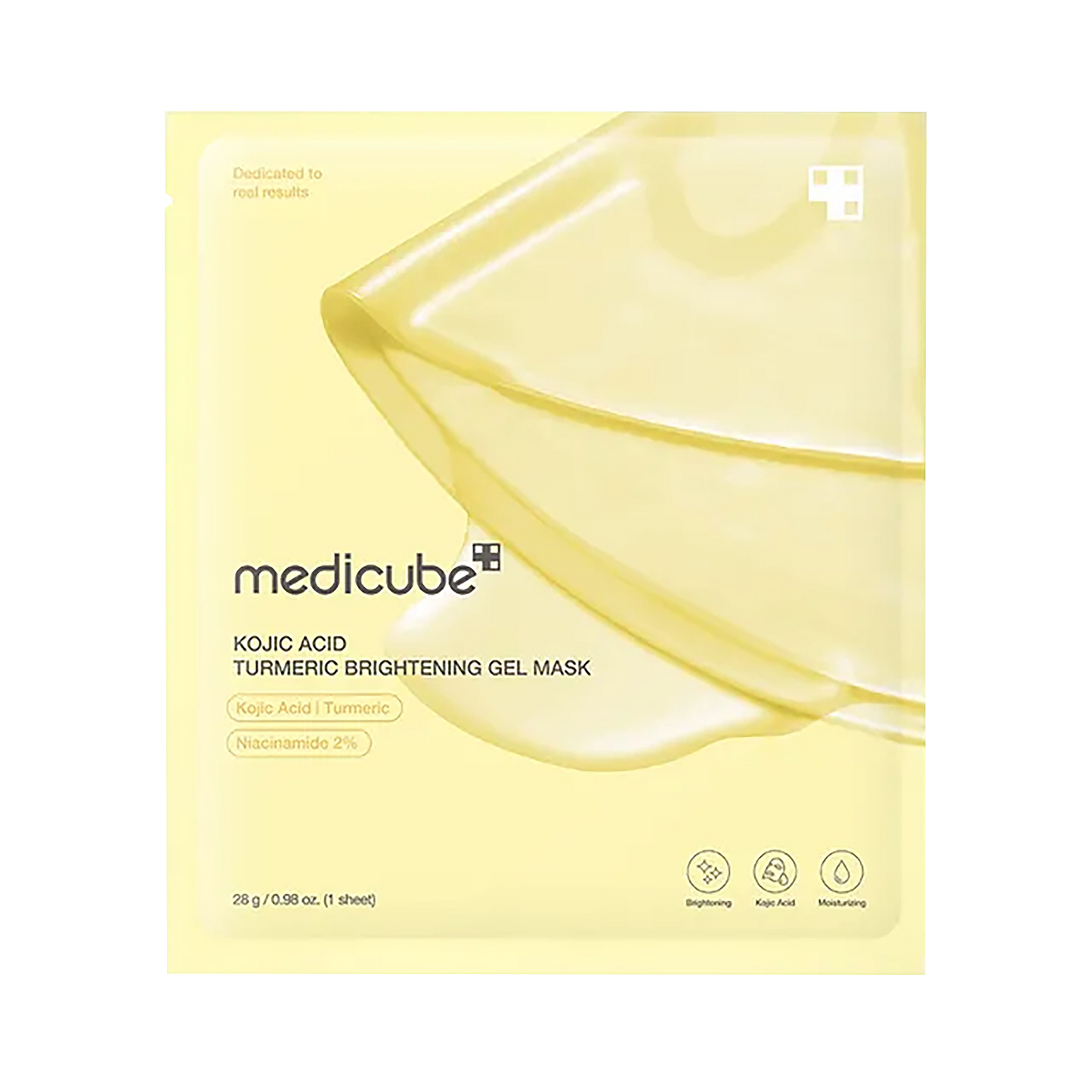 MEDICUBE Kojic Acid Turmeric Brightening Gold Jelly Gel Mask, Overnight Face Mask for Glass Glow Skin, Elasticity, Hydrating, Firming and Moisturizing