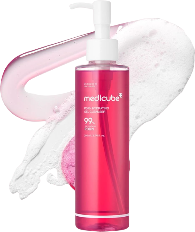 MEDICUBE PDRN Jelly to Foam Cleanser, Low pH Hydrating Daily Face Wash for All Skin Types, With PDRN, Collagen & LHA, Gentle Pore Care & Radiant, Balanced-Looking Skin