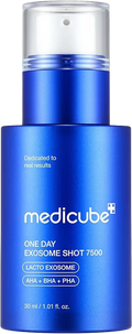 MEDICUBE Zero Exosome Shot 7,500 PPM Spicule Facial Serum, Liquid Skin Booster Serum, Exosome, AHA+BHA+PHA, Pore Care, Dead Skin Cells, Skin Texture