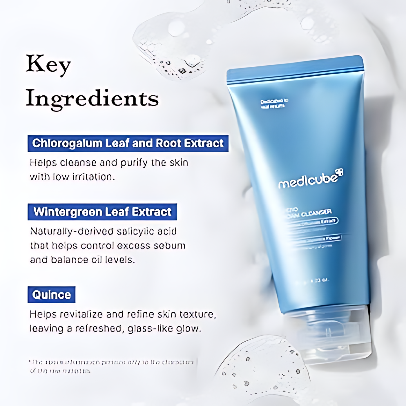 MEDICUBE Zero Foam Cleanser for Sensitive Skin, Sebum Control, Moisture Balance, and Pore Minimization