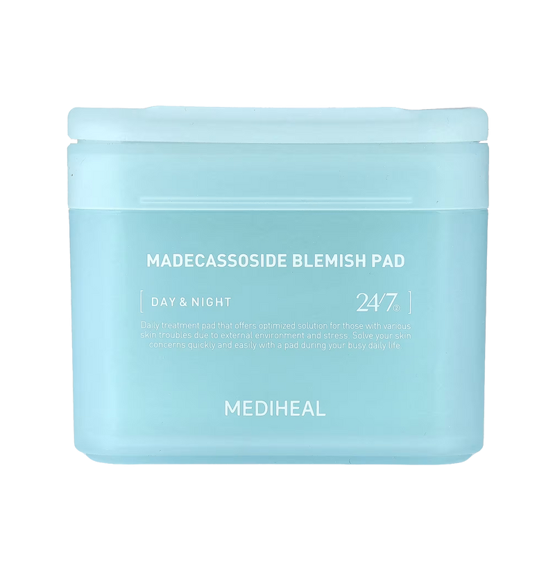 MEDIHEAL Madecassoside Toner Pads - with Centella Asiatica to Treat Blemishes and Improve Uneven Skin Tone