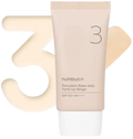 NUMBUZIN No.3 Porcelain Base-skip Tone Up Beige, SPF50+ PA++++, Lightweight, Hydrating, Sheer, Natural Finish, Evens Skin Tone