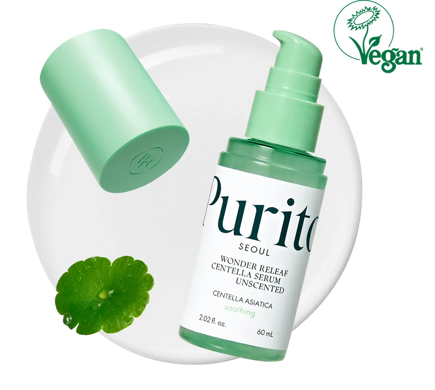PURITO Centella Unscented Serum, 34,860 ppm Centella, Facial Serum for Sensitive Skin & Acne-Prone Skin, Soothing Serum - Koraya Beauty