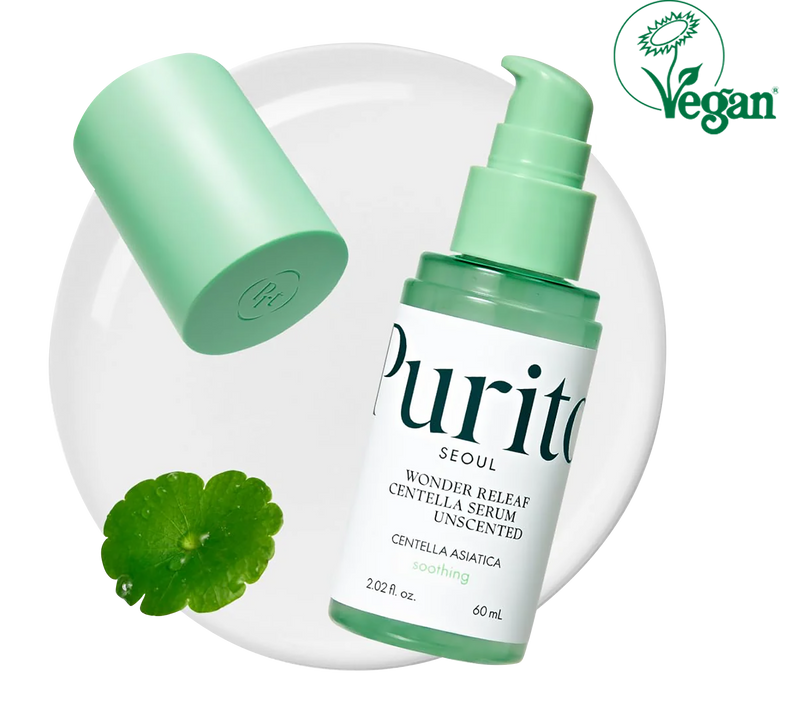 PURITO Centella Unscented Serum, 34,860 ppm Centella, Facial Serum for Sensitive Skin & Acne-Prone Skin, Soothing Serum - Koraya Beauty