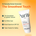 PURITO Sun Day Adventure Korean Sunscreen Smoothest and Lightest Texture Broad Spectrum SPF 50 UVA & UVB Protection