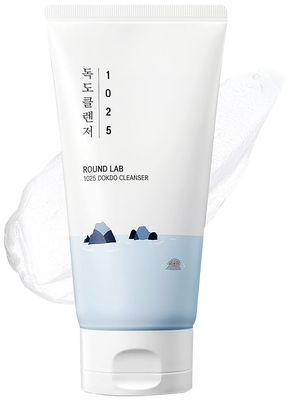 1025 Dokdo Cleanser - Low pH Facial Cleanser for Sensitive Skin with Deep Sea Water, Hydrating Face Wash for Makeup Removal and Rich Soft Bubbles