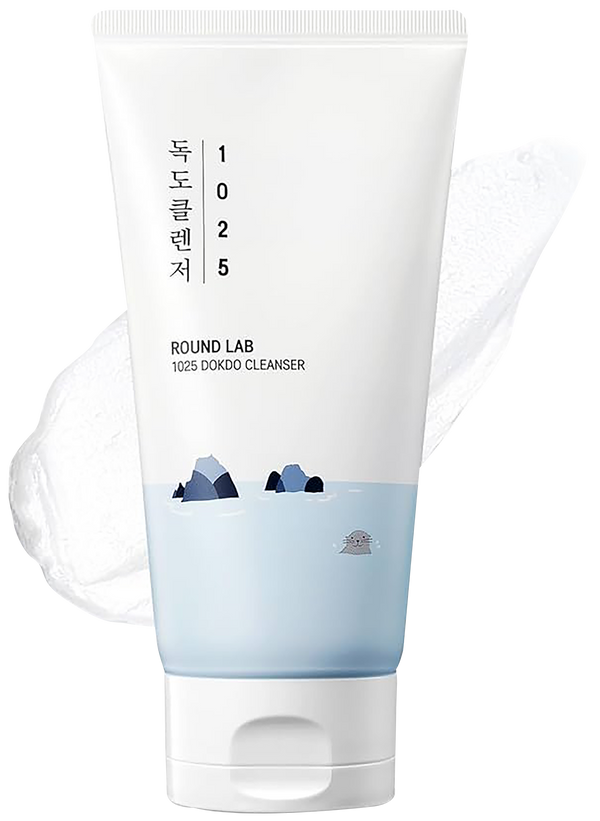 1025 Dokdo Cleanser - Low pH Facial Cleanser for Sensitive Skin with Deep Sea Water, Hydrating Face Wash for Makeup Removal and Rich Soft Bubbles