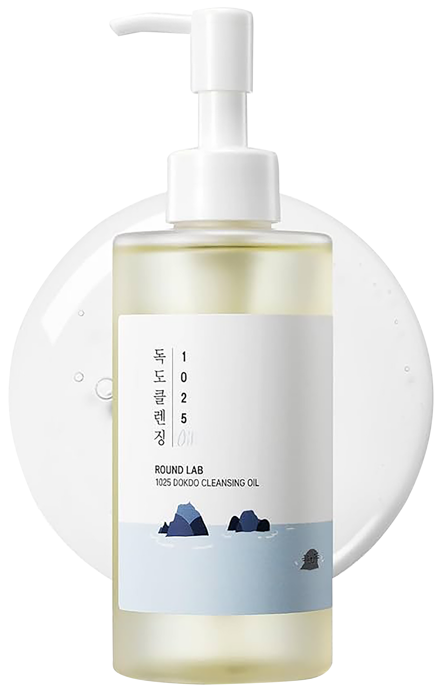 ROUND LAB 1025 Dokdo Cleansing Oil, Facial Oil Cleanser for Face, Deep Pore Cleansing