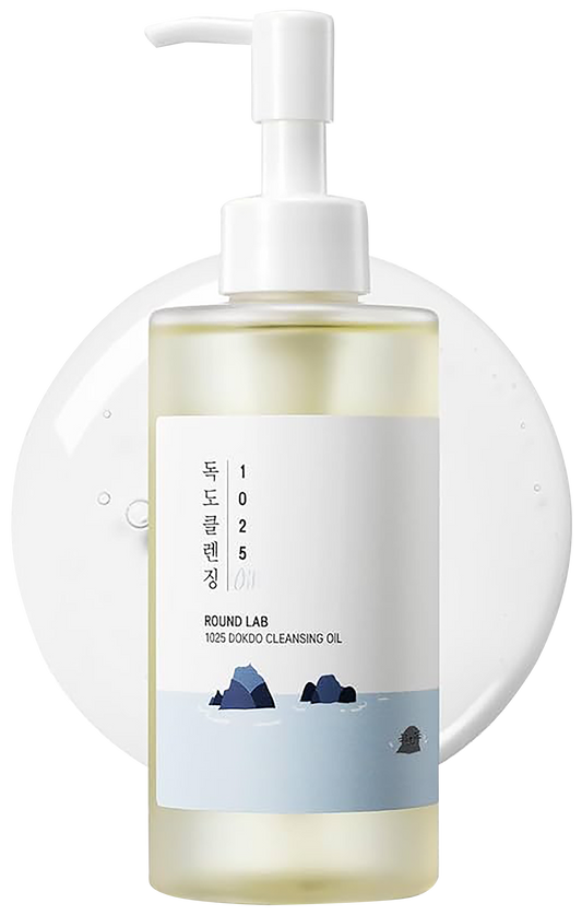 ROUND LAB 1025 Dokdo Cleansing Oil, Facial Oil Cleanser for Face, Deep Pore Cleansing