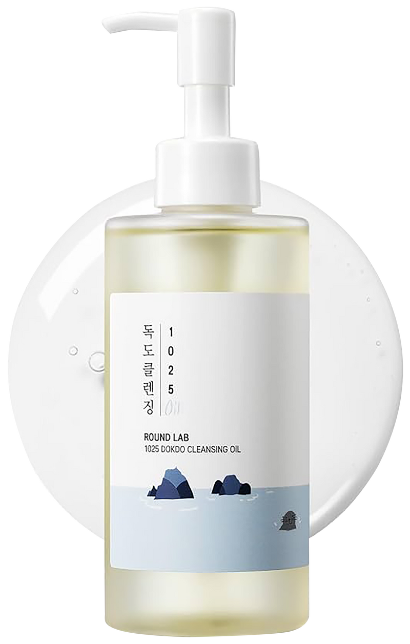 ROUND LAB 1025 Dokdo Cleansing Oil, Facial Oil Cleanser for Face, Deep Pore Cleansing