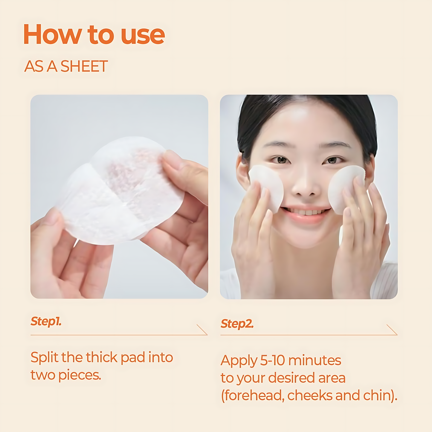 SKINFOOD Carrot Carotene Calming Water Toner Pads, Korean Skin Care Toner Pad for Face, Deep Hydrating, Soothing, After Sun Skincare for Sensitive Skin, Redness Relief, 100% Cotton - Koraya Beauty