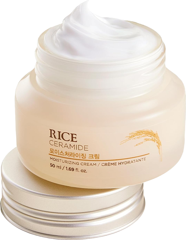 THE FACE SHOP Rice & Ceramide Moisturizer - Korean Day Cream for Barrier Repair & Glass Skin Glow