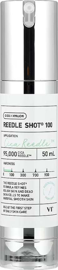 VT COSMETICS CICA Reedle Shot 100, Spicule Microneedling Serum for Pore Care & Exfoliation, Exosome, Centella Asiatica for Glass Skin, Skin Texture, Korean Liquid Skin Booster