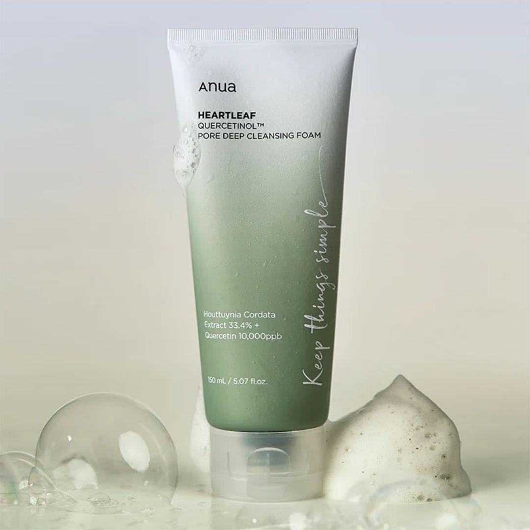 ANUA Heartleaf Quercetinol Pore Deep Cleansing Foam with 0.5% BHA For Gentle Exfoliation