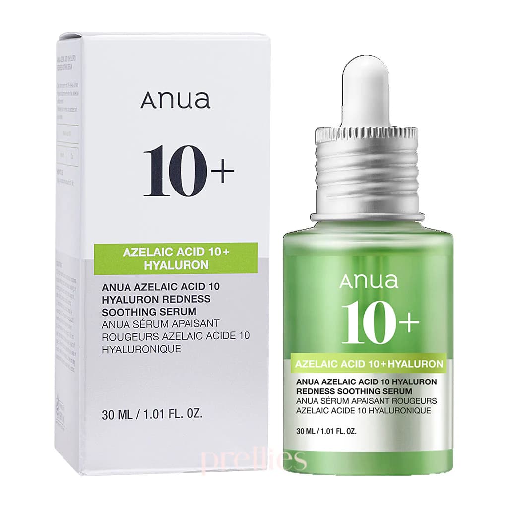ANUA Azelaic Acid 10 Hyaluron Redness Soothing Serum with Cica Soothes & Calms Acne-Prone Skin
