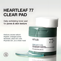 ANUA Heartleaf 77 Clear Pad, Korean Toner Pad with PHA for Gentle Exfoliation & Pore Tightening