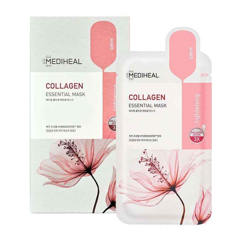 MEDIHEAL Korean Sheet Mask - Collagen Essential Face mask - Koraya Beauty
