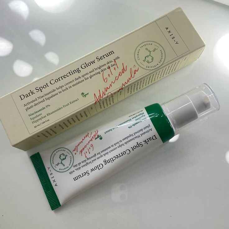 AXIS-Y Dark Spot Correcting Glow Serum with 5% & Rice Bran, Firming & Moisturizing Face Serum for Uneven Skin Tone, Vegan & Cruelty-Free Korean Skin Care - Koraya Beauty