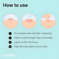 COSRX Acne Pimple Patch Absorbing Hydrocolloid Original 3 Size Patches for Blemishes and Zits Cover, Spot Stickers for Face and Body