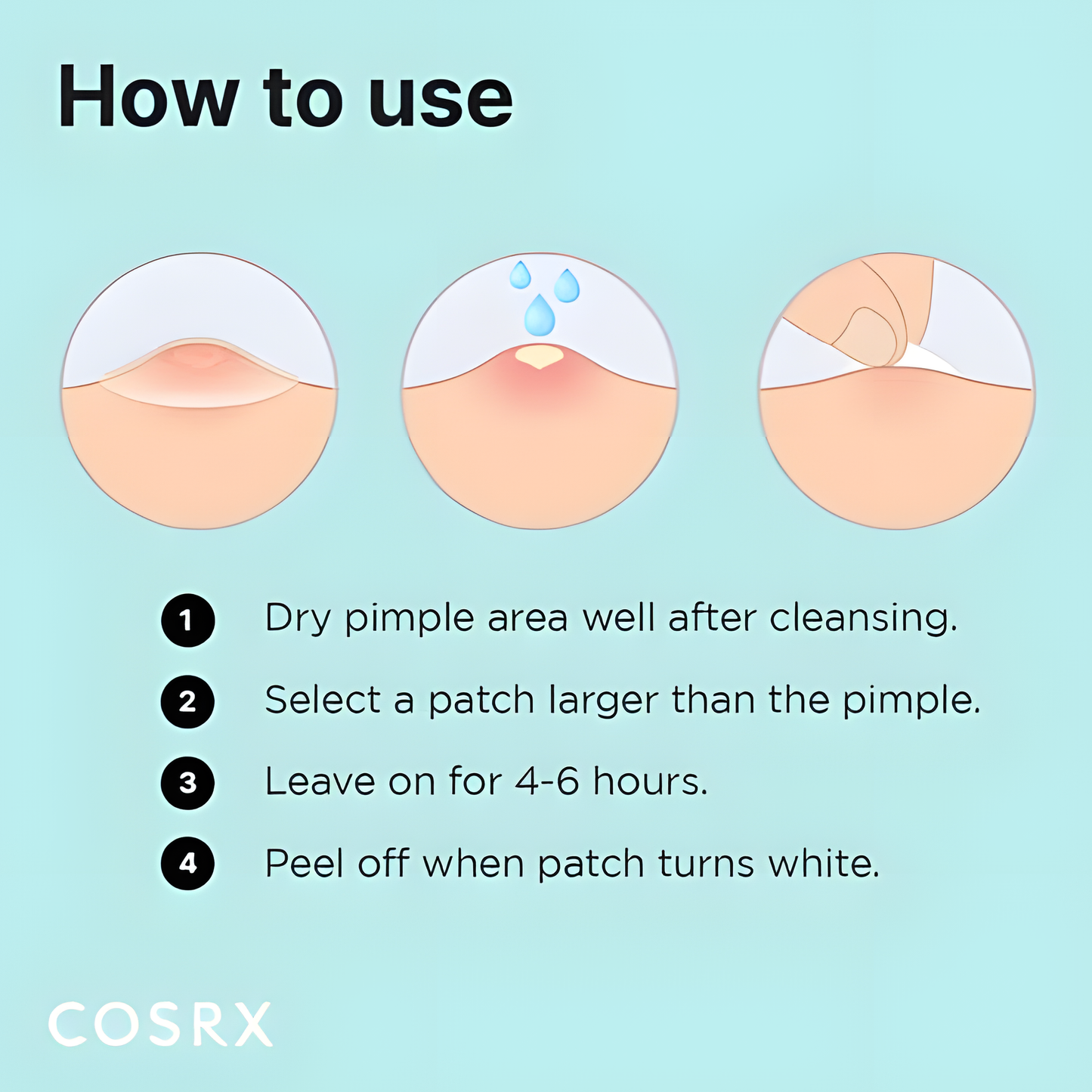 COSRX Acne Pimple Patch Absorbing Hydrocolloid Original 3 Size Patches for Blemishes and Zits Cover, Spot Stickers for Face and Body