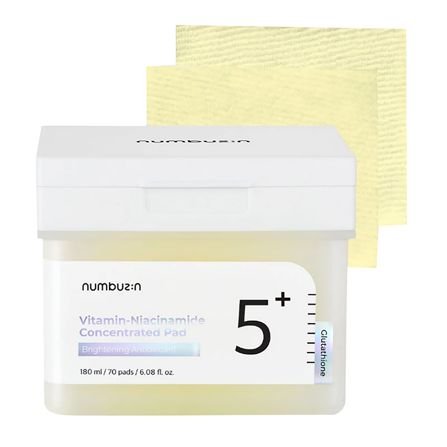 NUMBUZIN No.5 Toner Pads, Vitamin-Niacinamide Concentrated Pad, Double-Sided, Glutathione, Niacinamide, PHA & LHA, Exfoliation, Hyperpigmentation Care - Koraya Beauty
