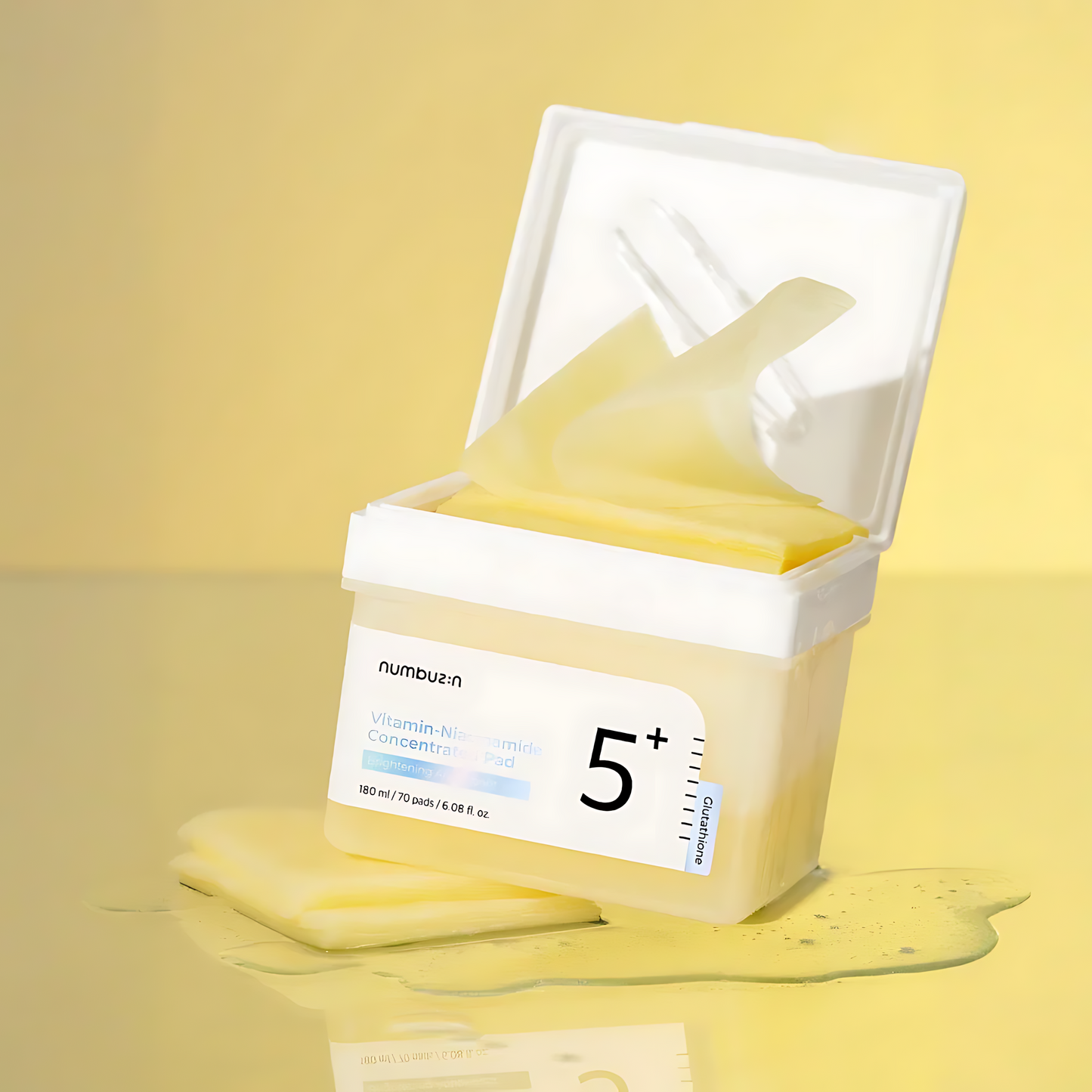 NUMBUZIN No.5 Toner Pads, Vitamin-Niacinamide Concentrated Pad, Double-Sided, Glutathione, Niacinamide, PHA & LHA, Exfoliation, Hyperpigmentation Care - Koraya Beauty