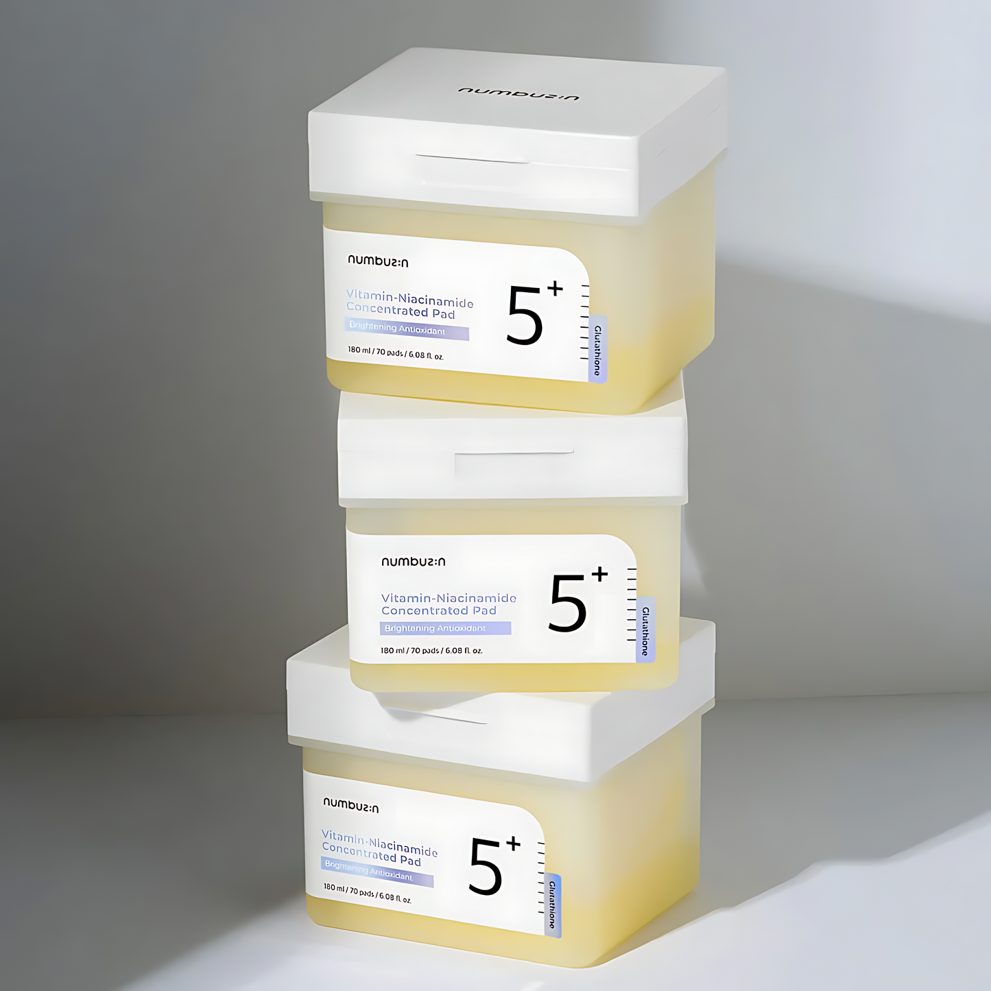 NUMBUZIN No.5 Toner Pads, Vitamin-Niacinamide Concentrated Pad, Double-Sided, Glutathione, Niacinamide, PHA & LHA, Exfoliation, Hyperpigmentation Care - Koraya Beauty